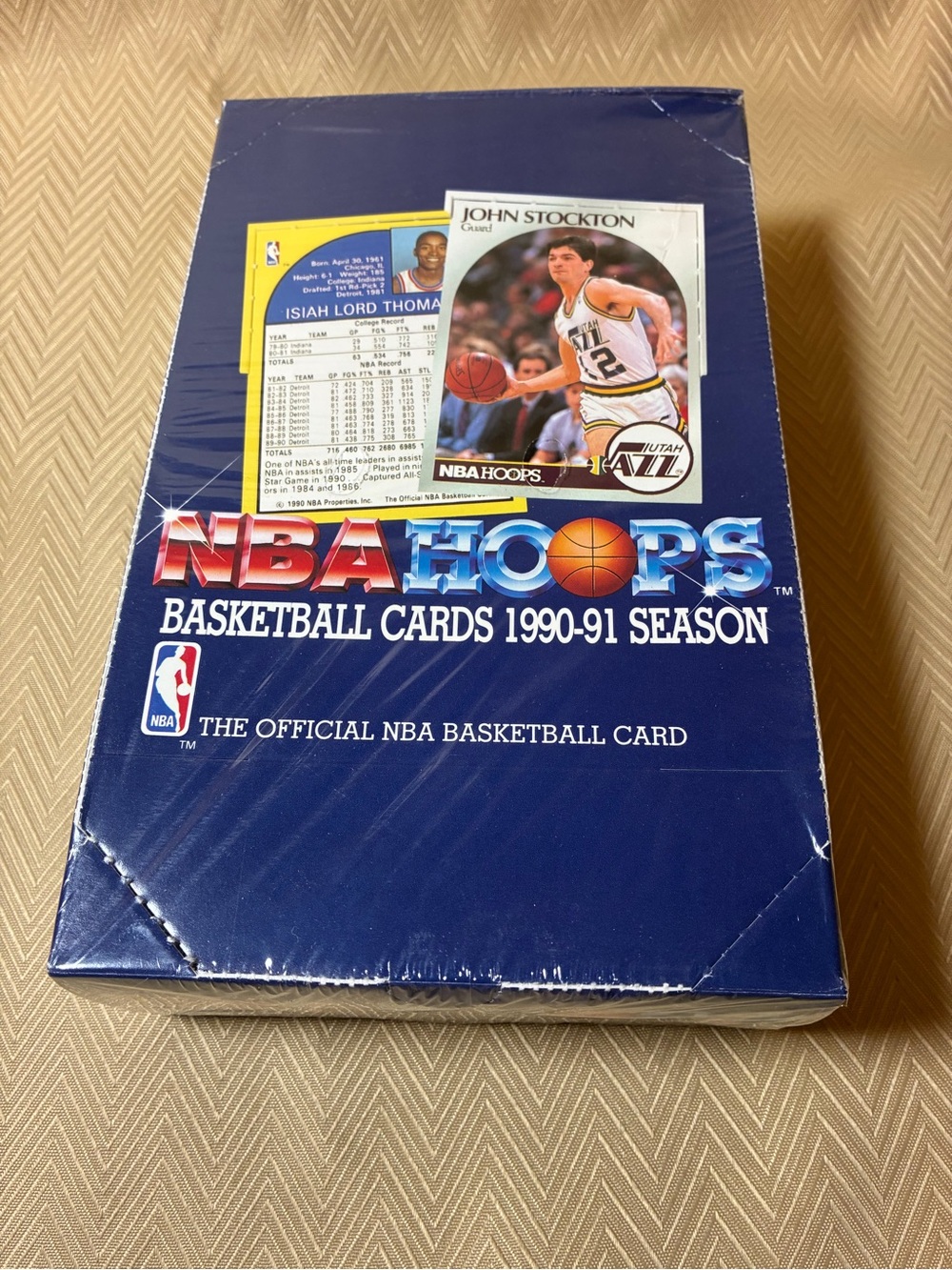 NBA Hoops 1990-91 Basketball Card Box -